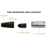 Tecnix Female 3-pin Xlr Connector China Neutrik Silver Chassis - Image 4
