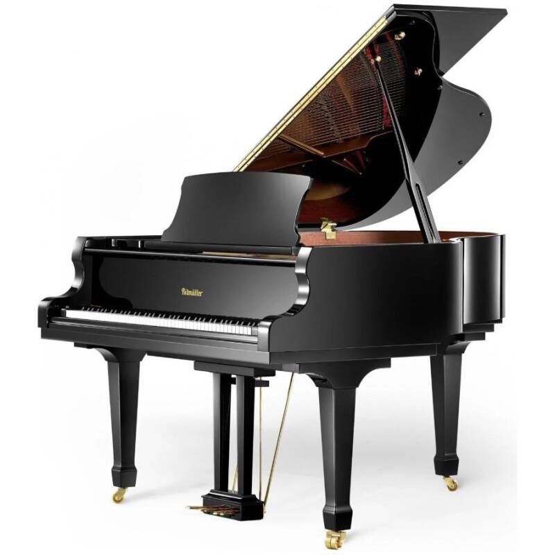 Pearl River Gp160a Grand In Ebony Polish With Ebony Bench