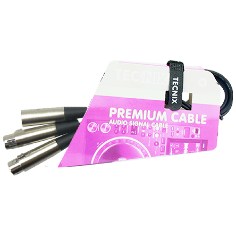 Tecnix Xlr Male - Dual Xlr Female - 0.5m