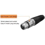 Tecnix Female 3-pin Xlr Connector China Neutrik Silver Chassis - Image 3