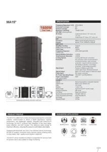 AudioCenter MA15+ Active DSP-Controlled Loudspeaker - Image 4