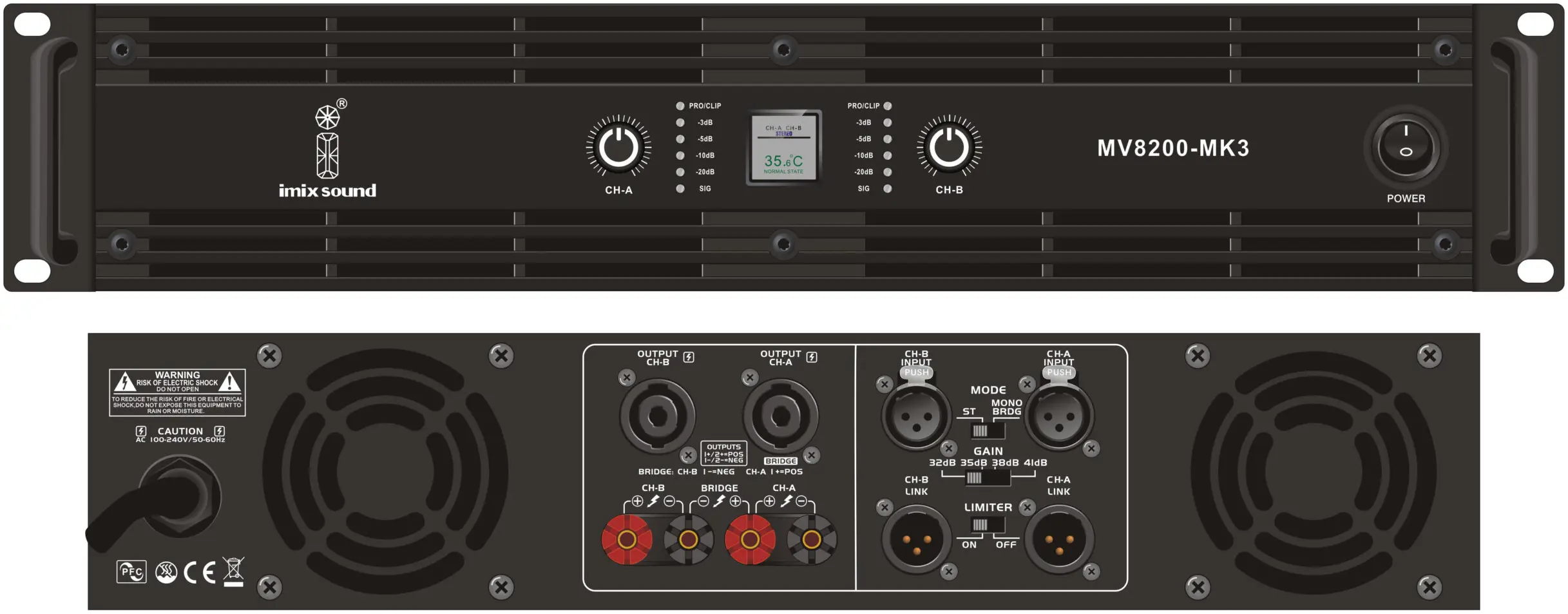 Imix MV8200-MK3 Power Amplifier - A1 Sound