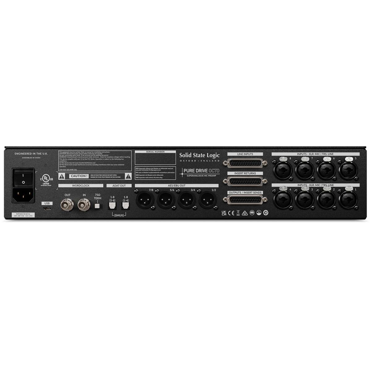 Solid State Logic PURE DRIVE OCTO Mic Pre’s USB soundcard - Image 3