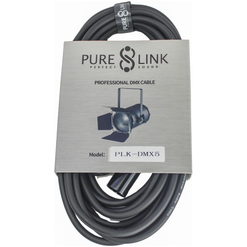 Pure Link PLK-DMX5 DMX Lighting Cable – 5 Meter (XLR to XLR)