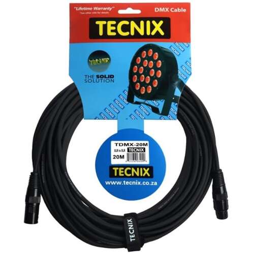 Tecnix 20 Meter Dmx Cable - Black