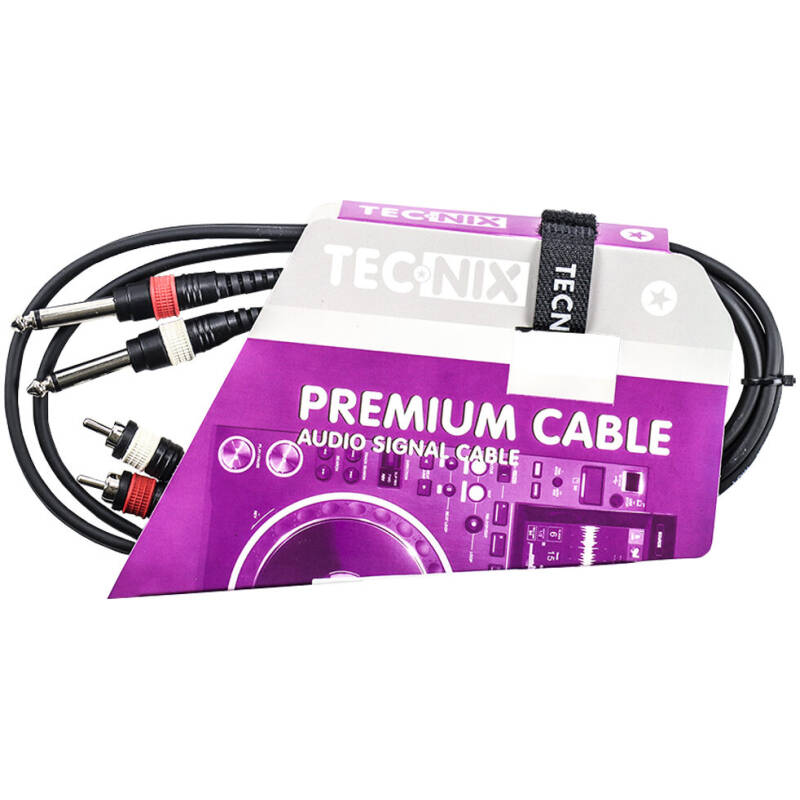 Tecnix Dual Mono 1/4" Jack To Dual Rca Male – 1.5m