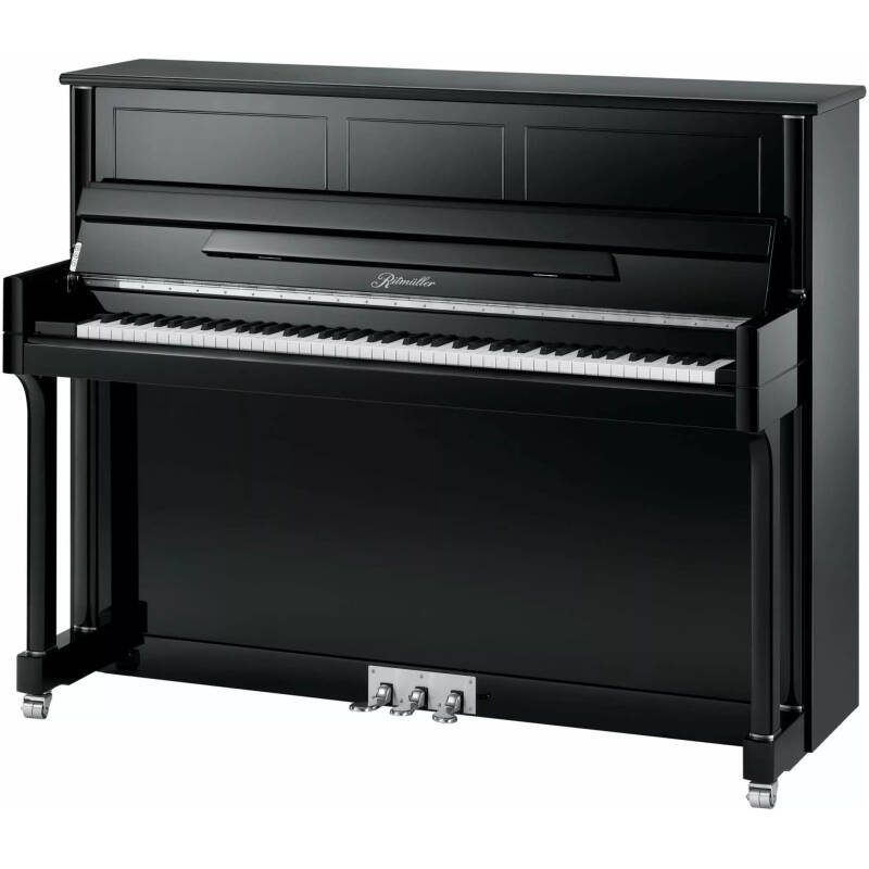 RitmÜller Acoustic Upright Piano - Ebony Polish