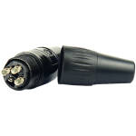 TECNIX Female 3-Pin Xlr Connector China Neutrik Black Chassis - Image 2