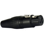 TECNIX Female 3-Pin Xlr Connector China Neutrik Black Chassis