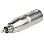 Tecnix XLR Male -RCA Male Silver Adaptor