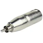 Tecnix XLR Male -RCA Male Silver Adaptor
