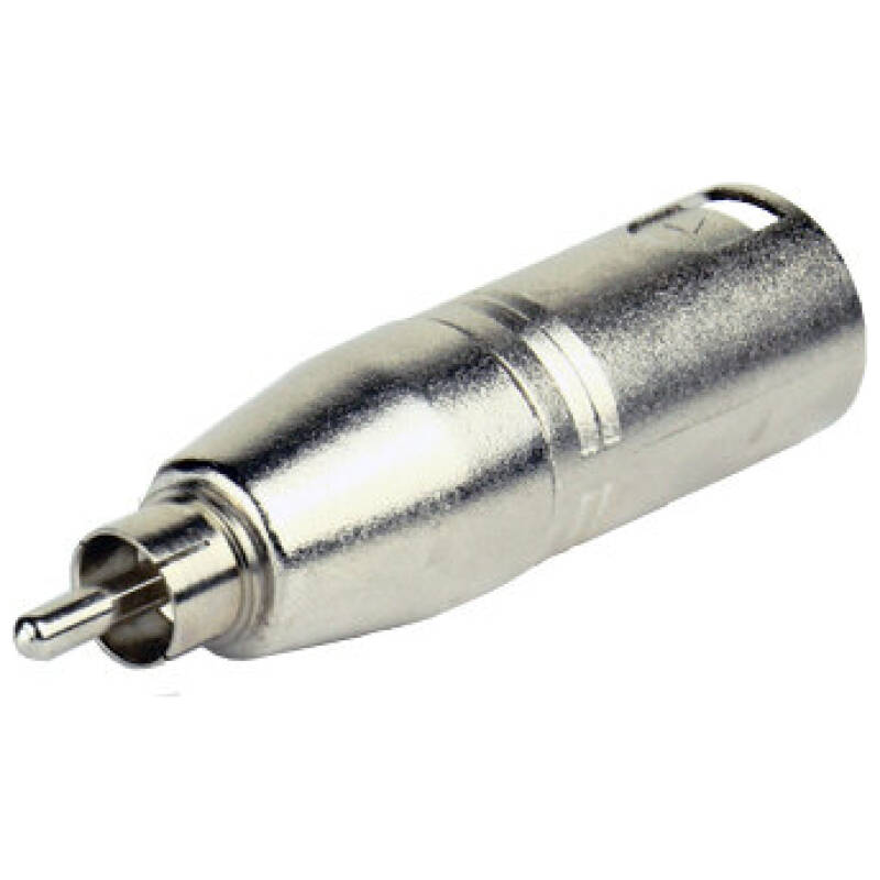 Tecnix XLR Male -RCA Male Silver Adaptor