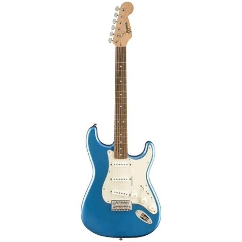 Barros Electric Guitar Strat Shape (Blue)