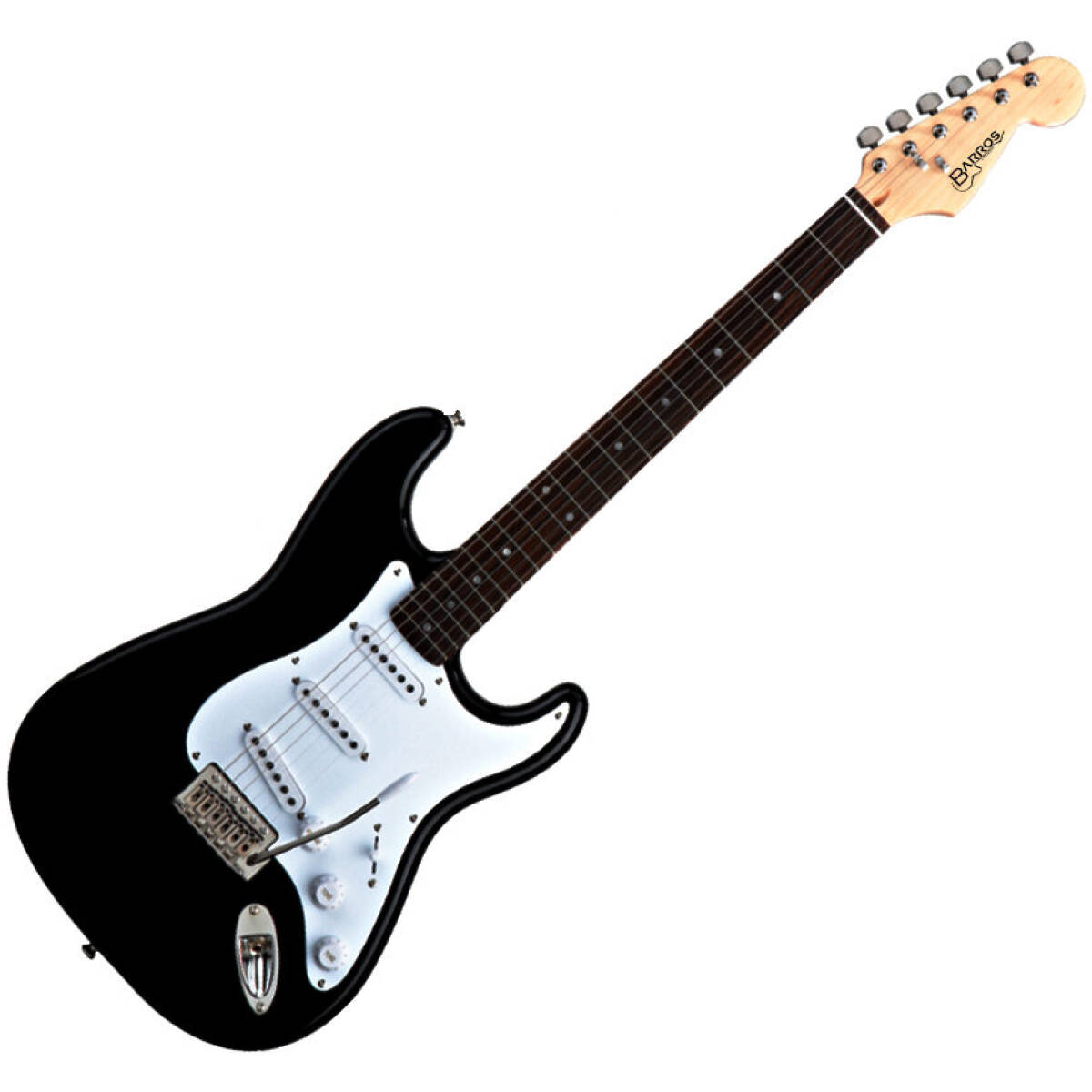 Barros Electric Guitar Strat Shape (Black) - Image 2