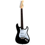 Barros Electric Guitar Strat Shape (Black)