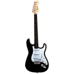 Barros Electric Guitar Strat Shape (Black)
