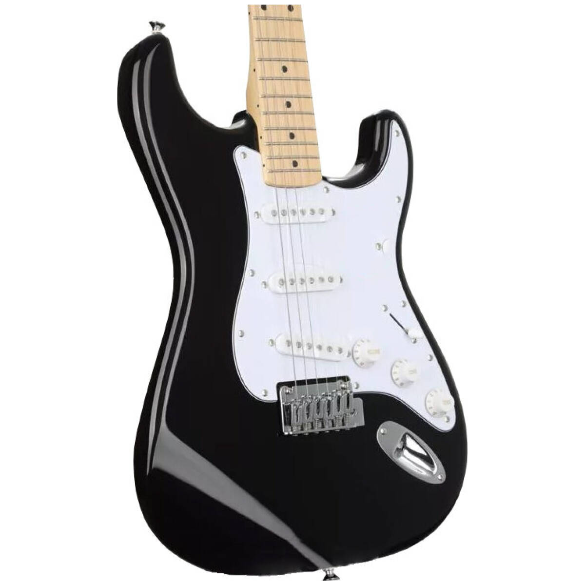 Barros Electric Guitar Strat Shape (Black) - Image 3