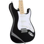 Barros Electric Guitar Strat Shape (Black) - Image 3