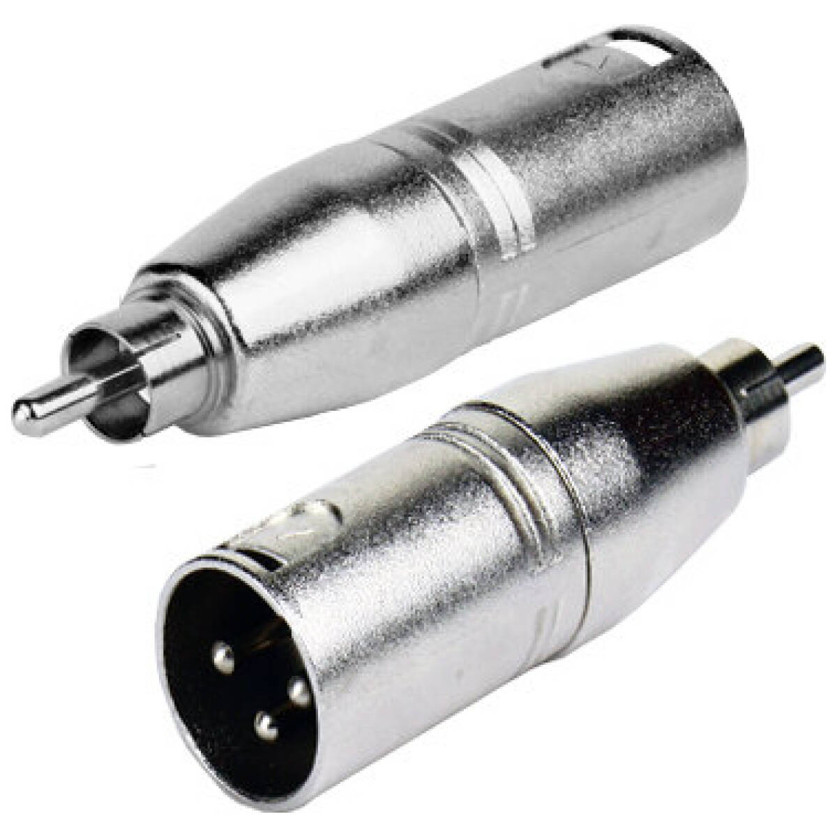 Tecnix XLR Male -RCA Male Silver Adaptor - Image 2