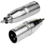 Tecnix XLR Male -RCA Male Silver Adaptor - Image 2