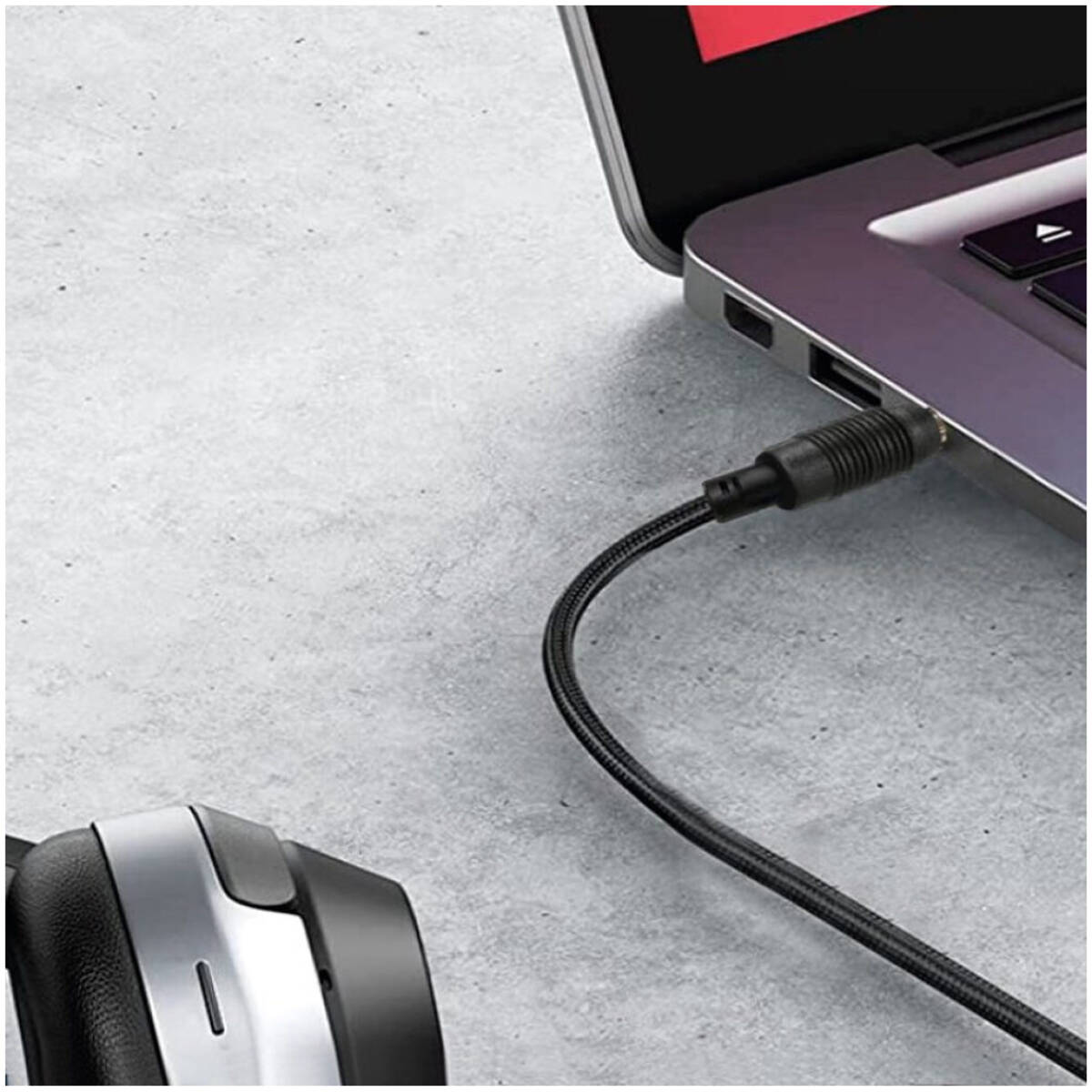 Tecnix Stereo Mini Jack To Stereo Jack – 1m - Image 2