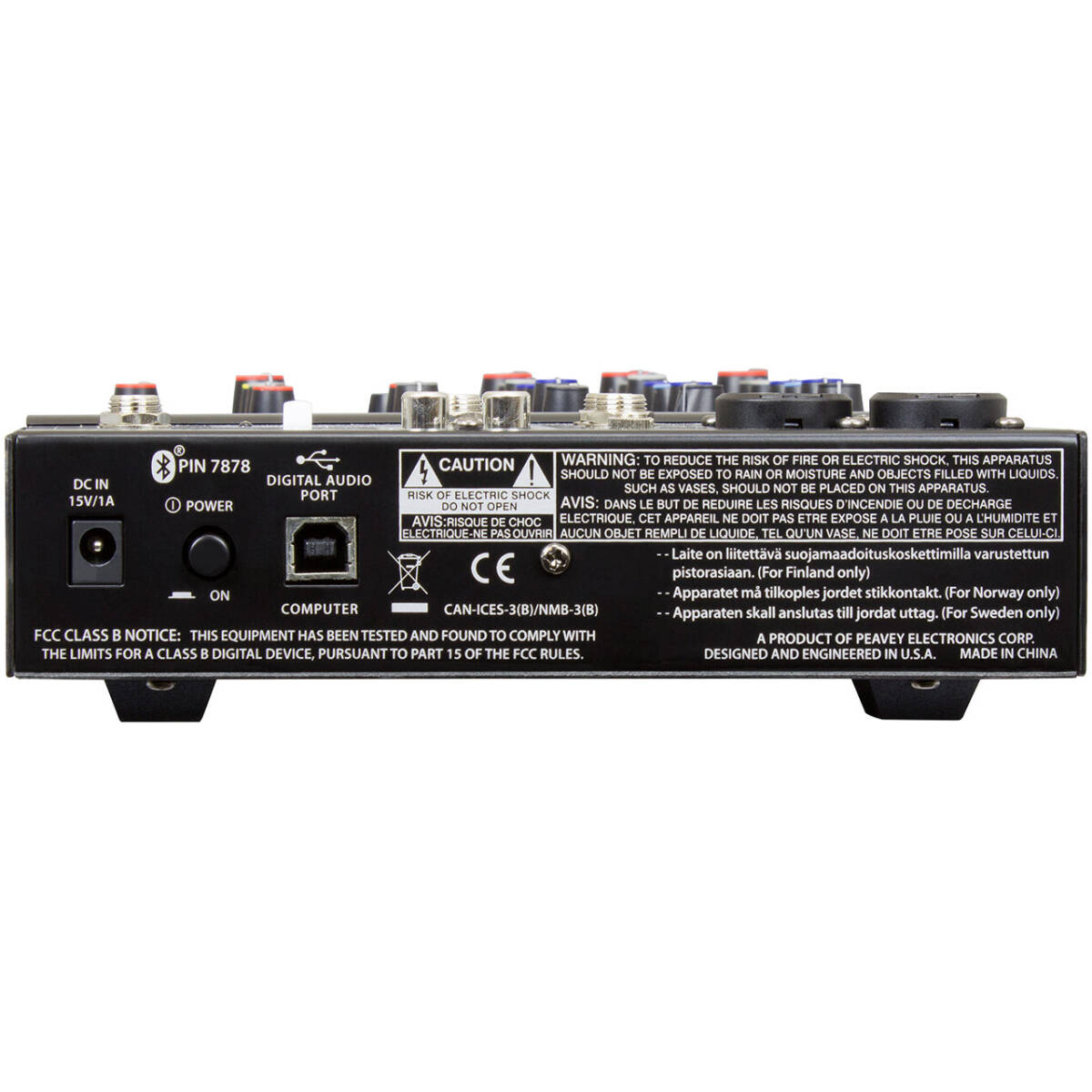 Peavey 6 BT 6 Channel Compact Mixer With Bluetooth - Image 3