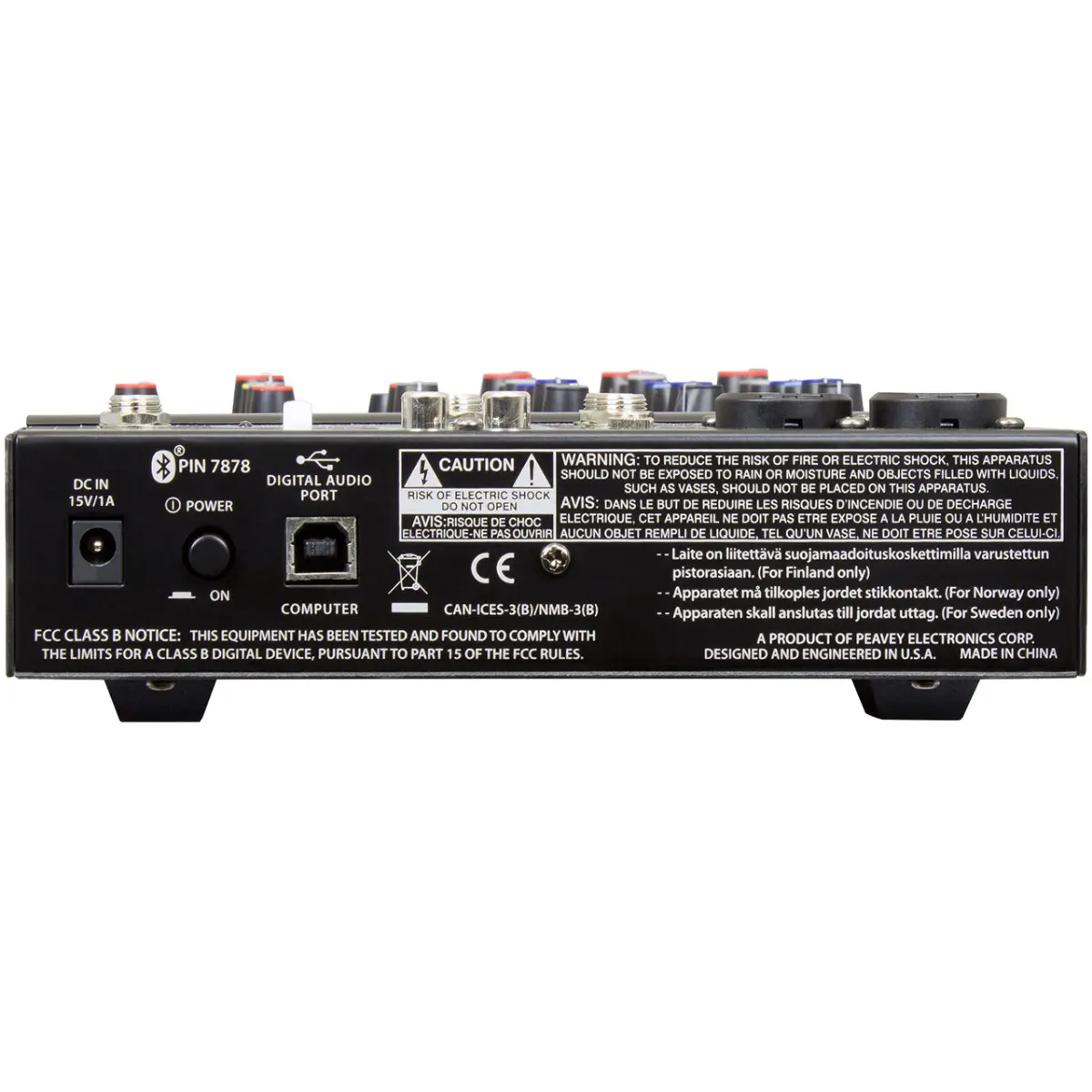 Peavey 6 BT 6 Channel Compact Mixer With Bluetooth - Image 3