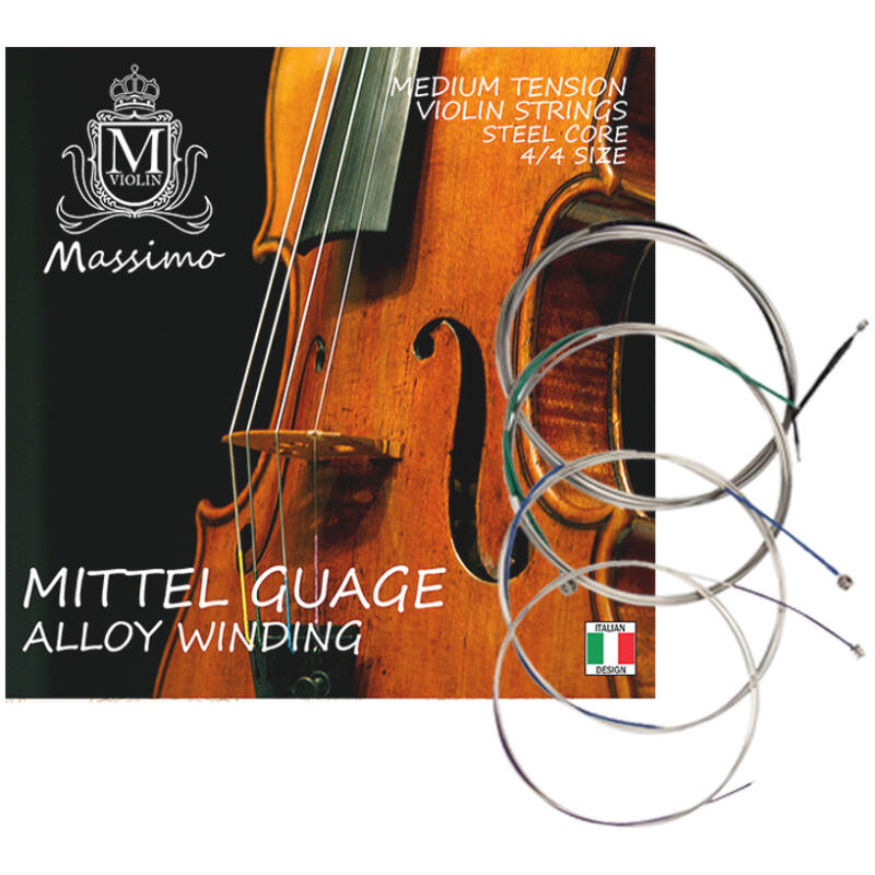 Massimo Full Size Steel Core Violin Strings