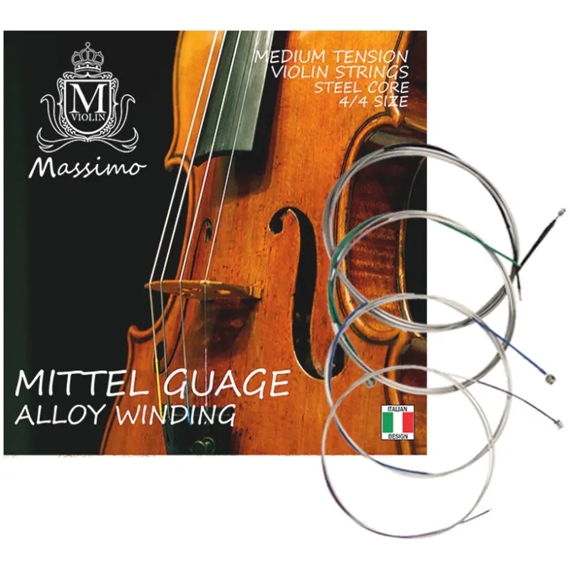 Massimo Full Size Steel Core Violin Strings