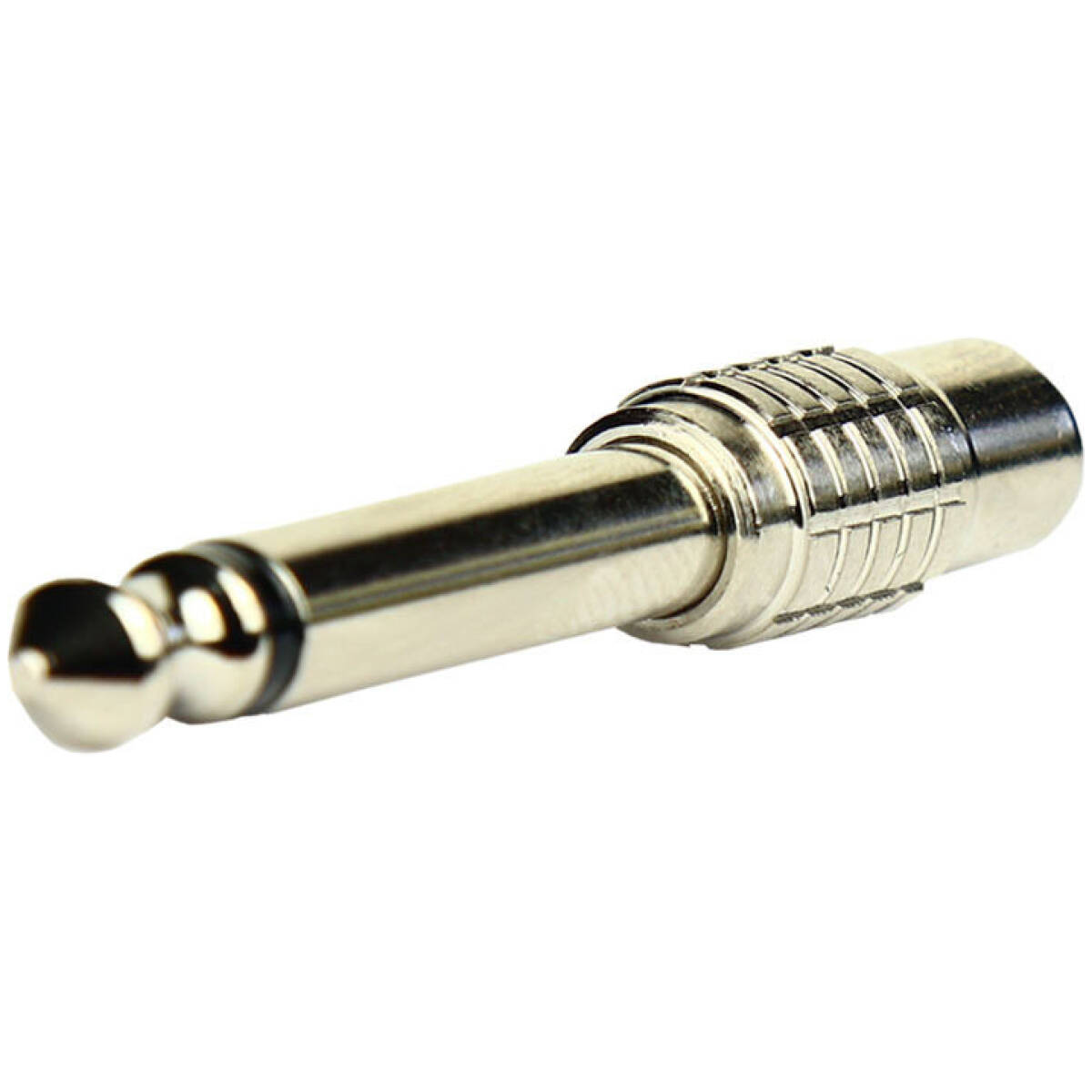 Tecnix 1/4'' Jack to RCA Female Silver Chassis Adaptor (Pair) - Image 3