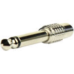 Tecnix 1/4'' Jack to RCA Female Silver Chassis Adaptor (Pair) - Image 3