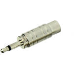 Tecnix 1/4'' Jack to RCA Female Silver Chassis Adaptor (Pair)
