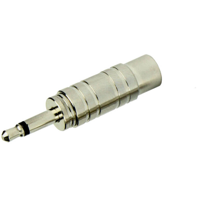 Tecnix 1/4'' Jack to RCA Female Silver Chassis Adaptor (Pair)