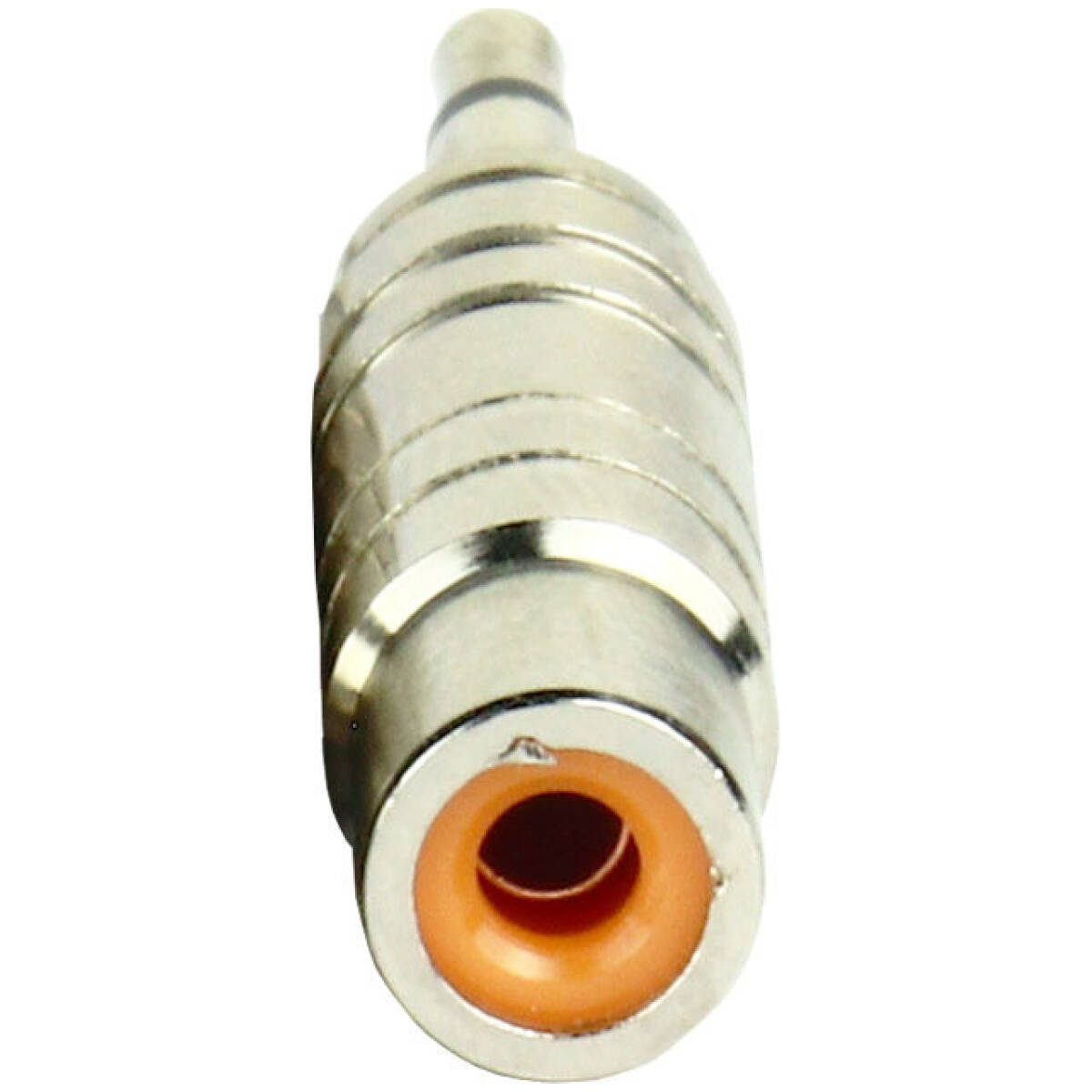 Tecnix 1/4'' Jack to RCA Female Silver Chassis Adaptor (Pair) - Image 2