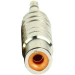 Tecnix 1/4'' Jack to RCA Female Silver Chassis Adaptor (Pair) - Image 2