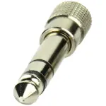 Tecnix 1/4" Jack to Mini Jack Stereo - Stereo Silver Chassis Adaptor