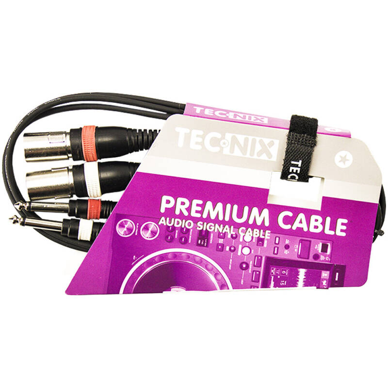 Tecnix Dual Xlr Male To Dual 1/4'' Mono Jack – 1. 5m