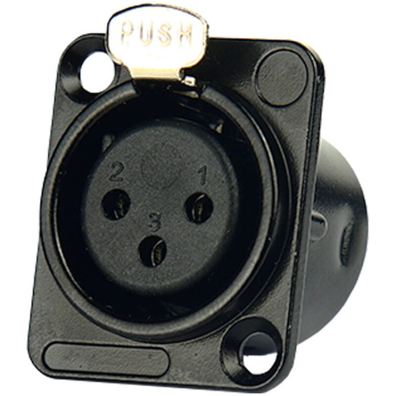 TECNIX Female 3-Pin Chessy Mount Black Chassis