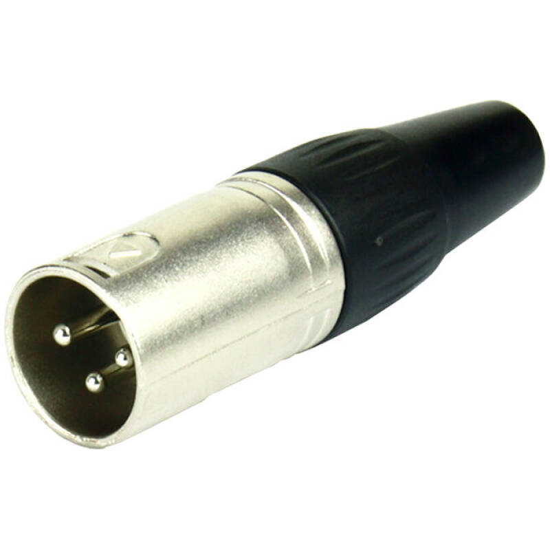 Tecnix Male 3-pin Xlr Connector China Neutrik Silver Chassis