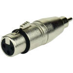 Tecnix XLR Female -RCA Male Silver Adaptor - Image 2