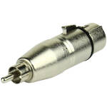 Tecnix XLR Female -RCA Male Silver Adaptor