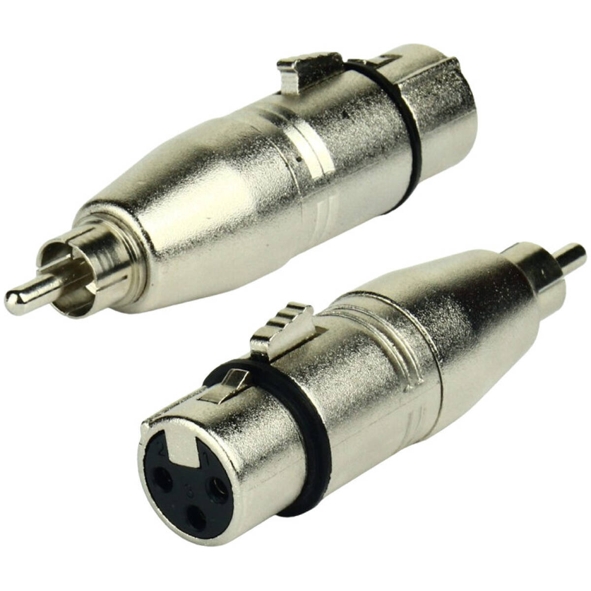 Tecnix XLR Female -RCA Male Silver Adaptor - Image 3
