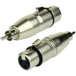 Tecnix XLR Female -RCA Male Silver Adaptor - Image 3