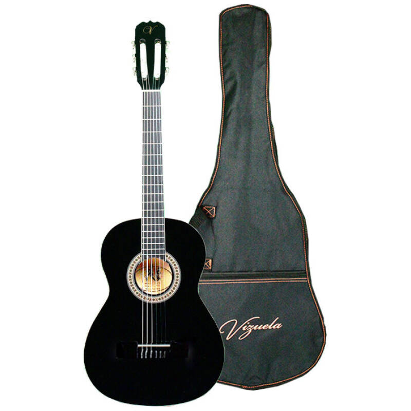 Vizuela Full Size Classic Guitar (Black)