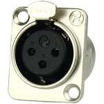 Tecnix Male 3-pin Xlr Chessy Mount China Neutrik Silver Chassis