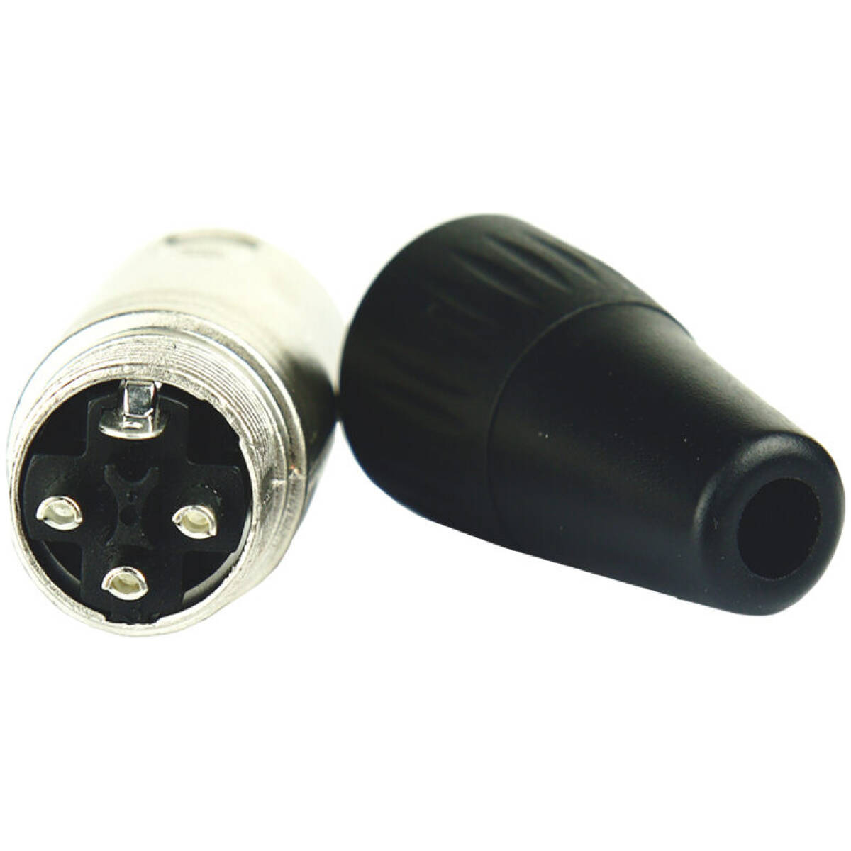 Tecnix Male 3-pin Xlr Connector China Neutrik Silver Chassis - Image 2