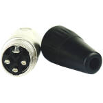 Tecnix Male 3-pin Xlr Connector China Neutrik Silver Chassis - Image 2