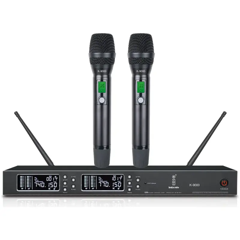 Imix K9000 UHF Adjustable Frequency Wireless Microphone