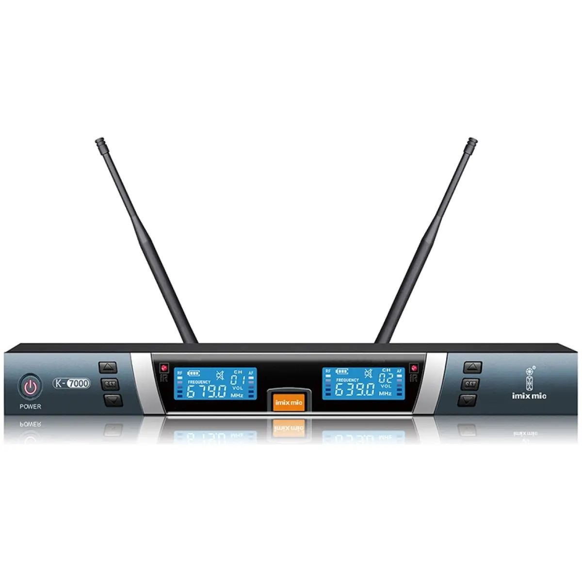 Imix K-7000 UHF Dual Wireless Microphone - Image 2