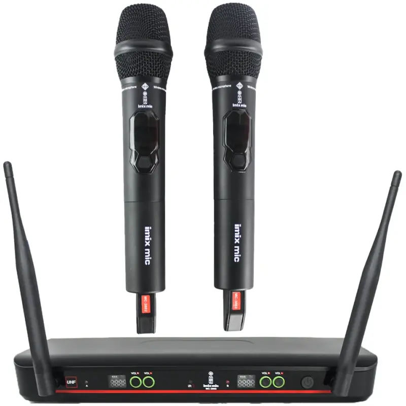 Imix MC3002 UHF Wireless Microphones Pair